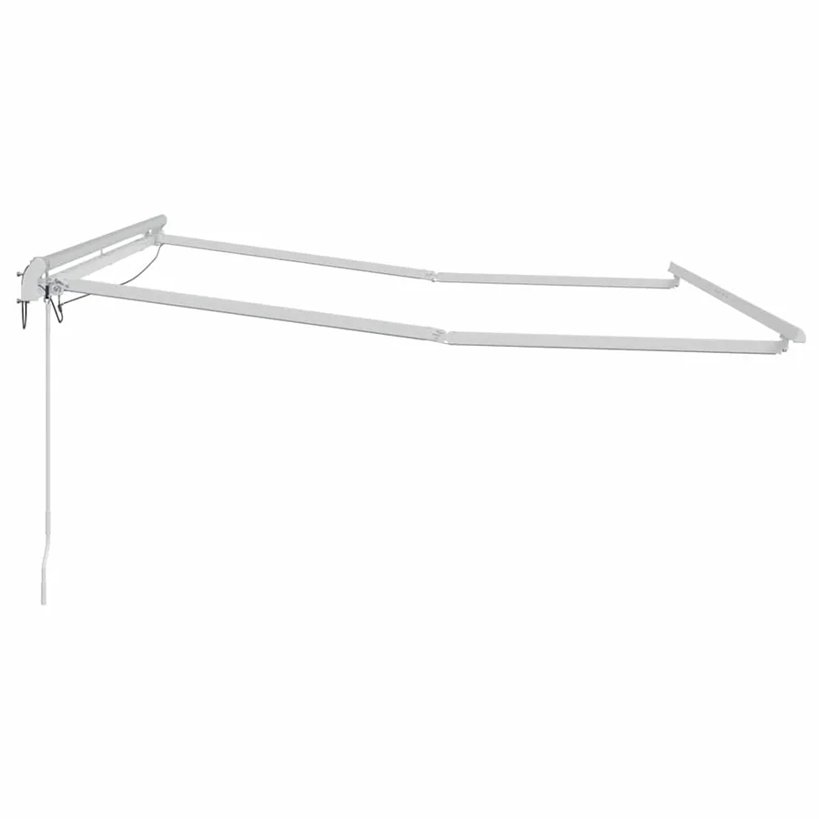 Cadre d'auvent Blanc 350 x 250 cm Aluminium - 7