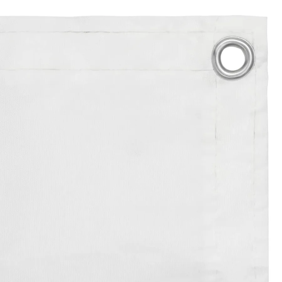 Écran de balcon Blanc 75x300 cm Tissu Oxford - 2