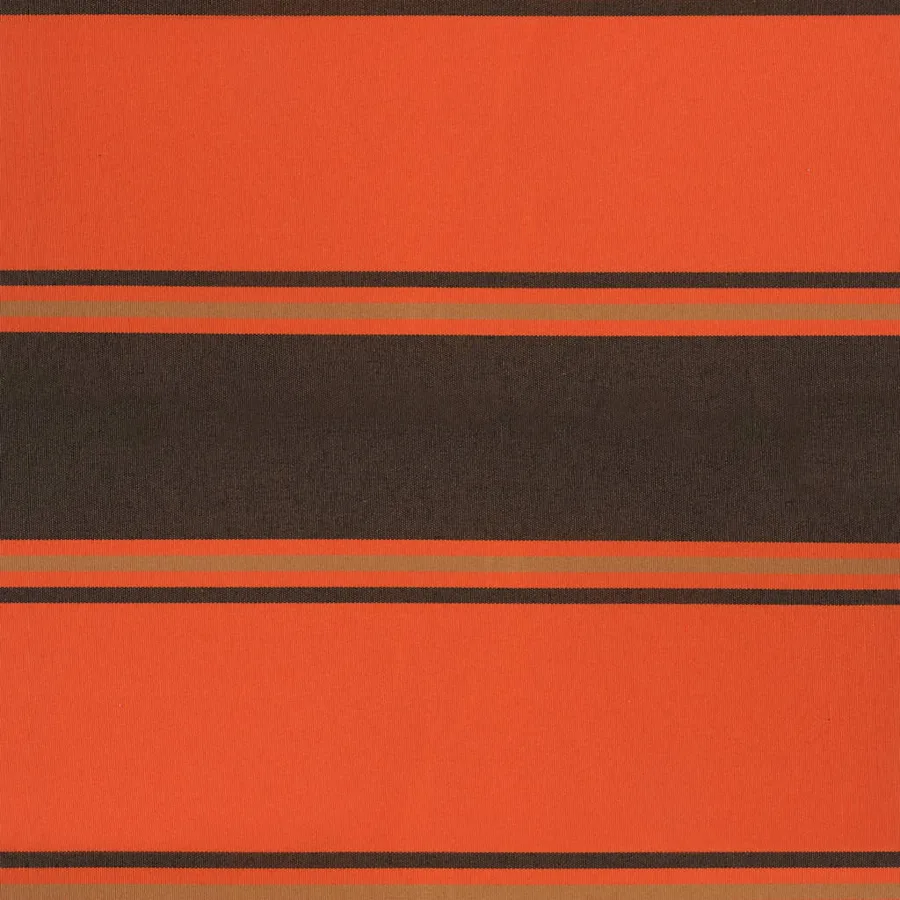 Auvent rétractable orange et marron 3x2,5 m tissu et aluminium - 9