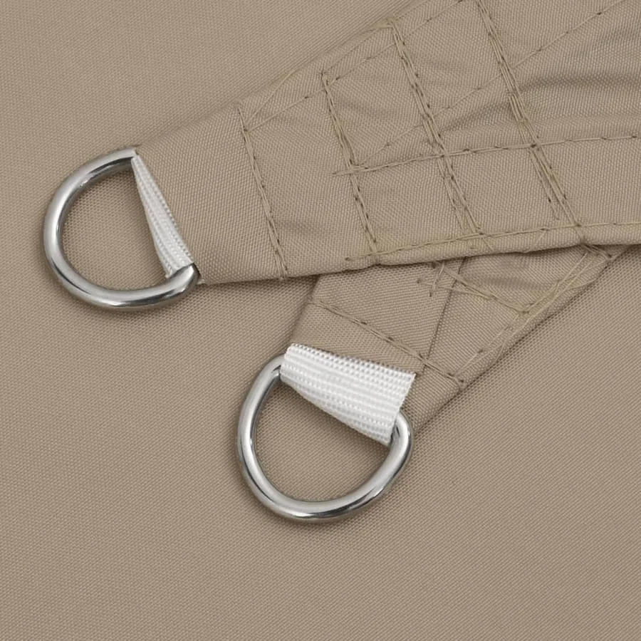 Voile de parasol tissu oxford rectangulaire 3x5 m taupe - 6