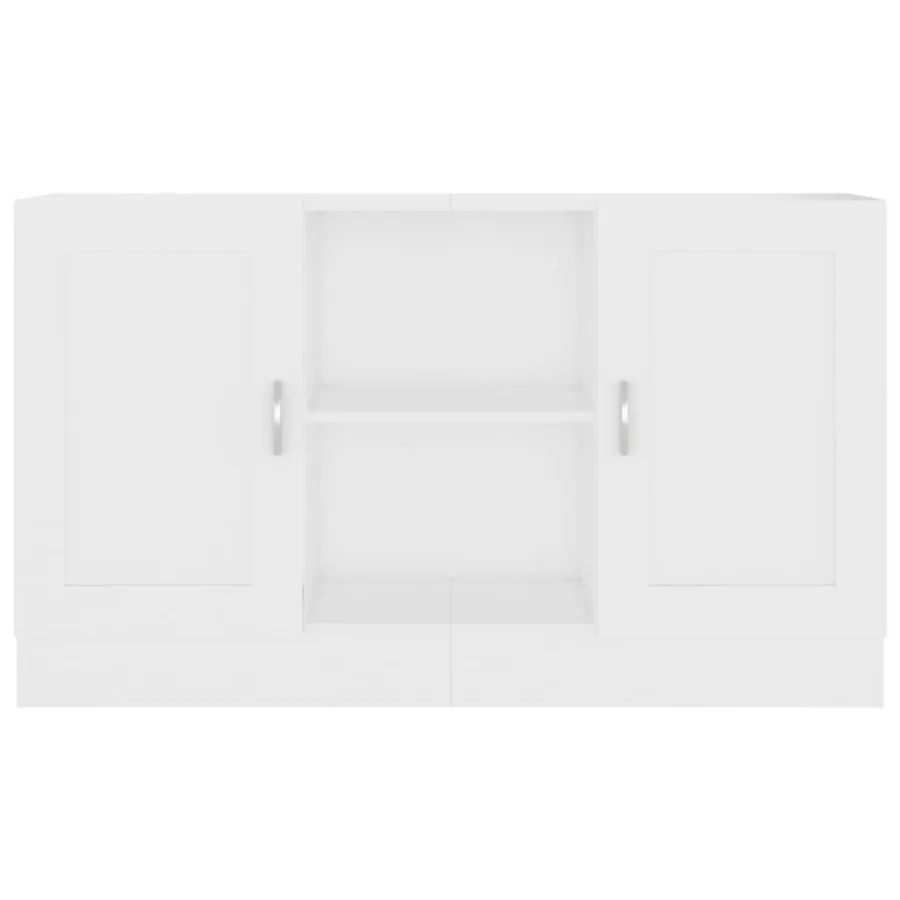Buffet Blanc 120x30,5x70 cm Bois d'ingénierie - 4