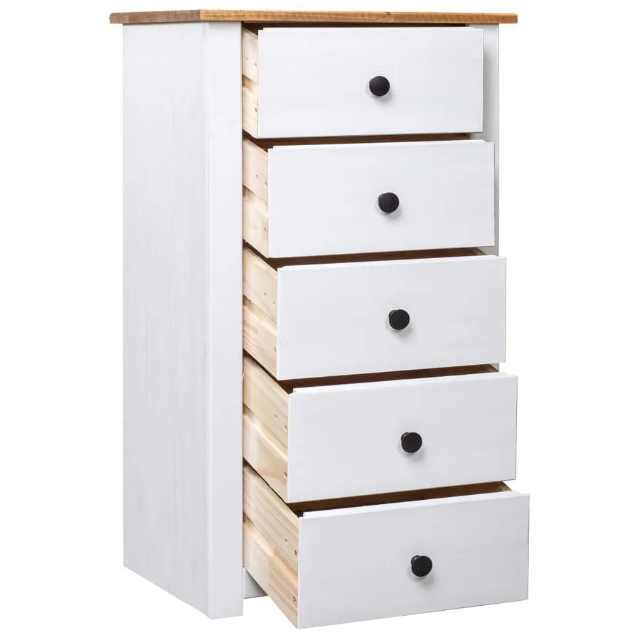 Buffet Blanc 46x40x89 cm Pin Gamme Panama - 2