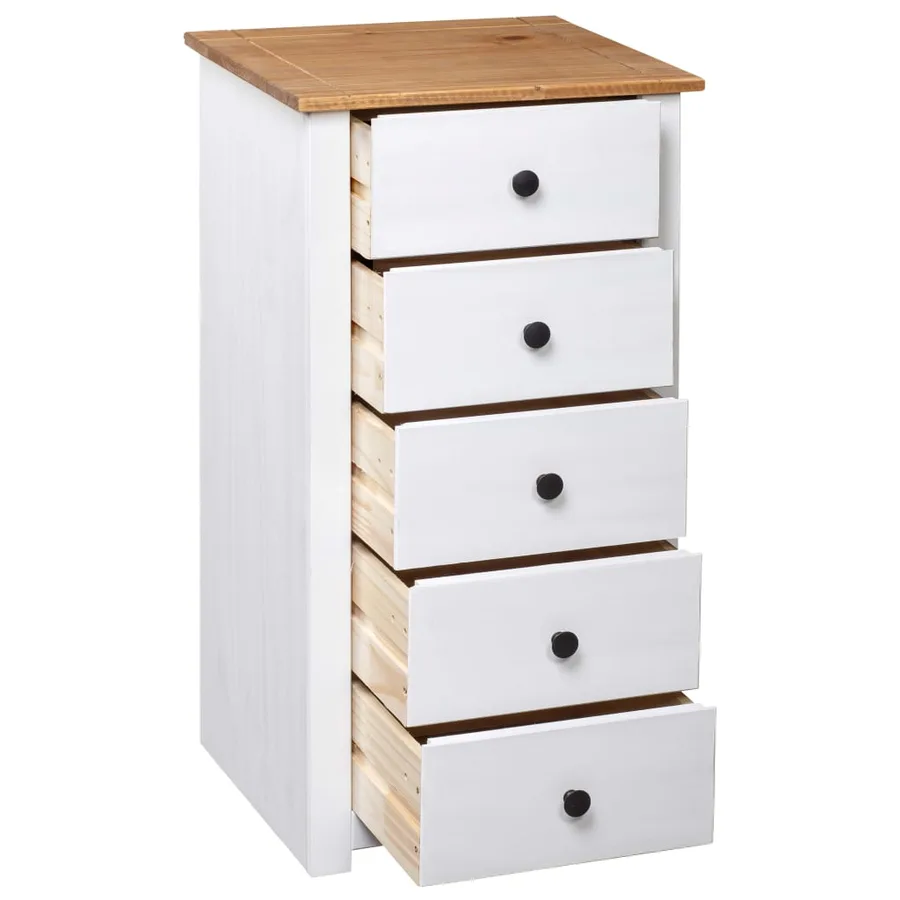 Buffet Blanc 46x40x89 cm Pin Gamme Panama - 5