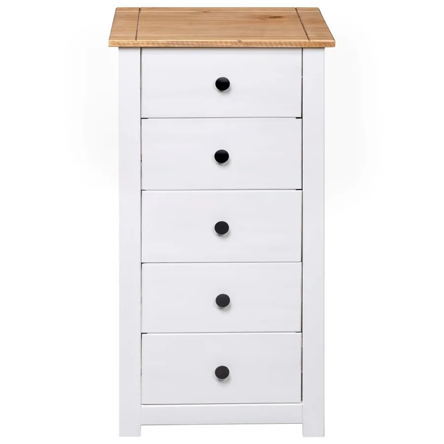 Buffet Blanc 46x40x89 cm Pin Gamme Panama - 6