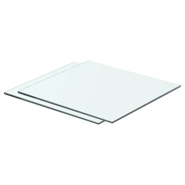 Panneaux d'étagère 2 pcs Verre Transparent 40 x 30 cm