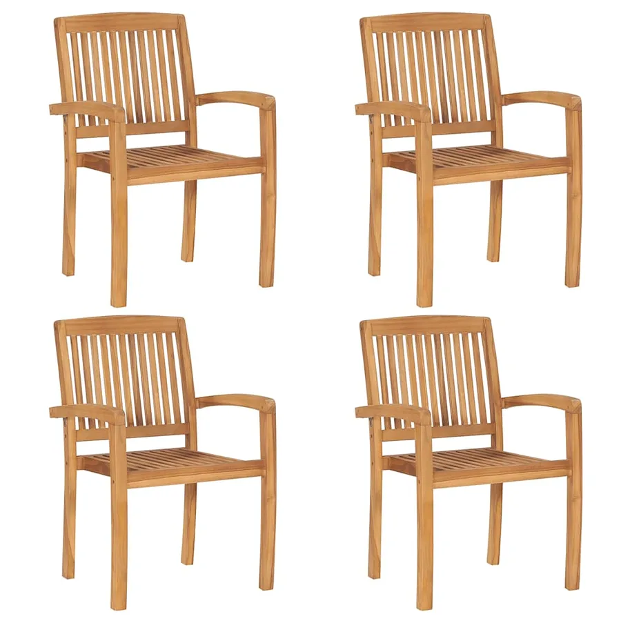 Ensemble à manger de jardin 5 pcs Bois de teck massif - 5