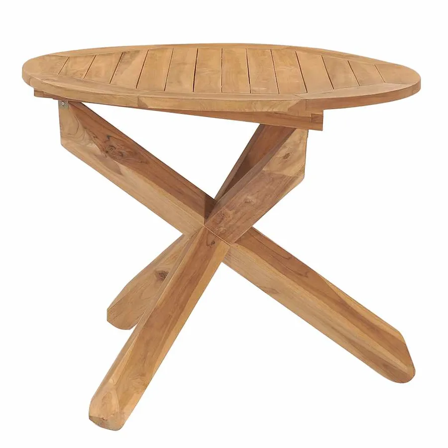 Ensemble à manger de jardin 5 pcs Bois de teck massif - 8