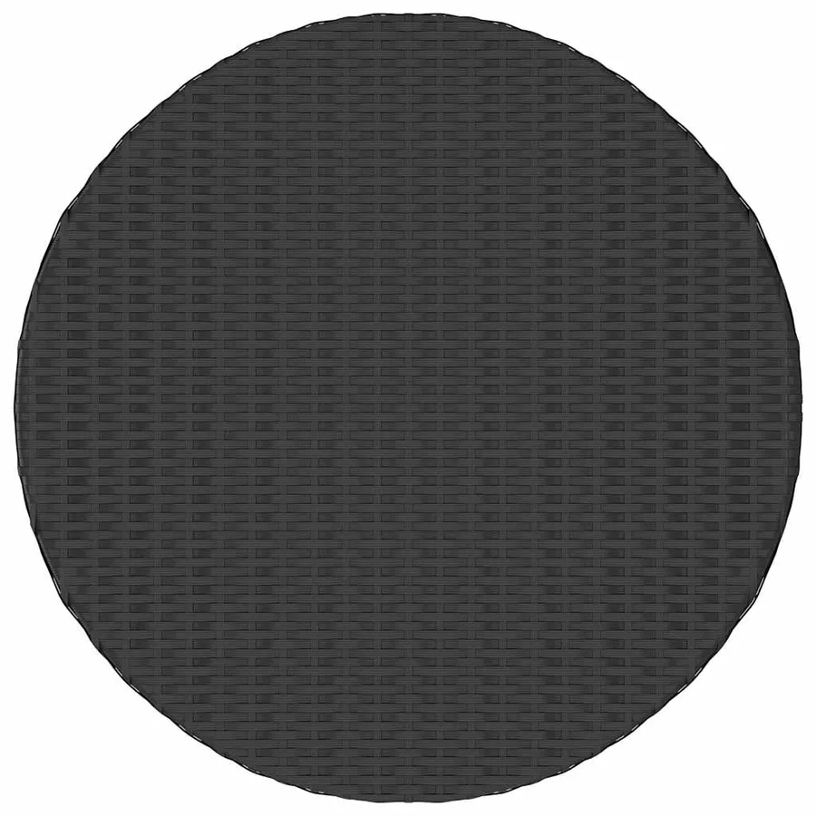 Salon de jardin 5 pcs avec coussins Résine tressée Noir - 10