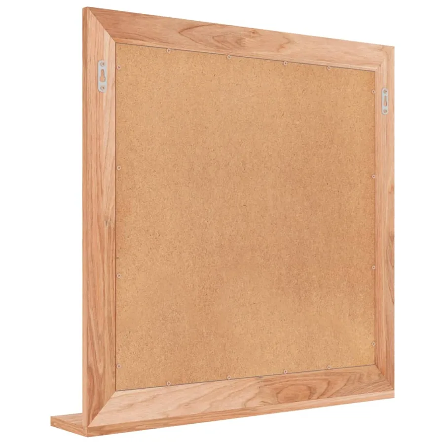 Miroir mural 55x55 cm Bois massif de noyer - 5