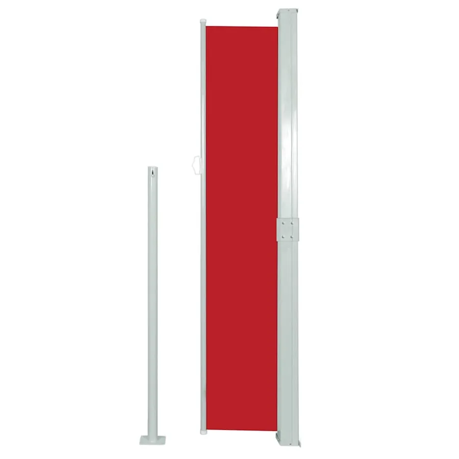 Auvent latéral rétractable de patio 170x300 cm Rouge - 5