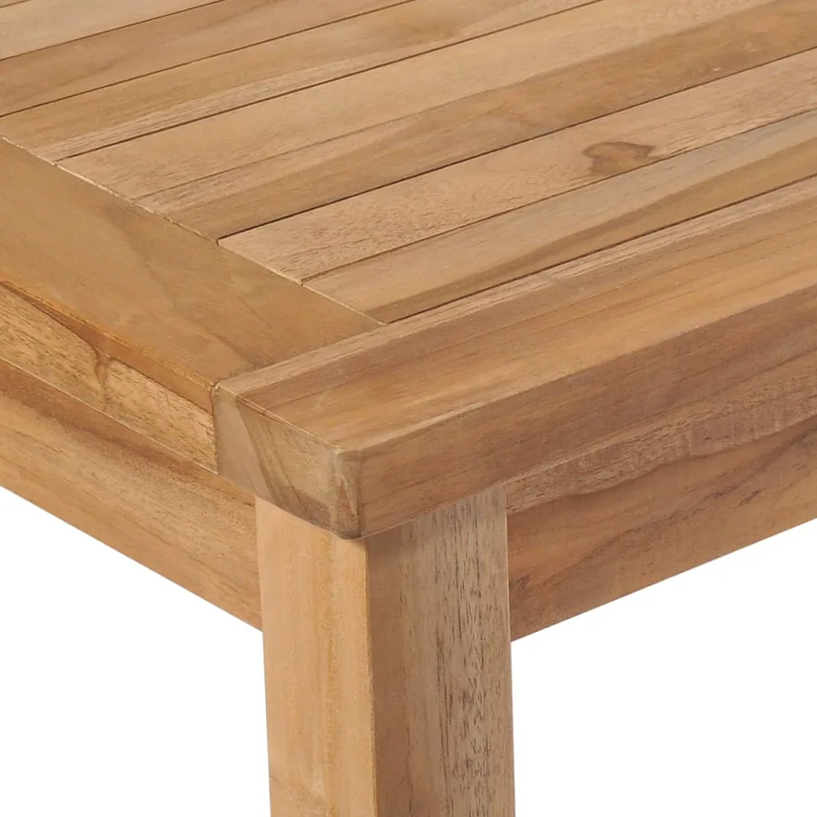 Ensemble à manger de jardin 5pcs Bois de teck massif - 12