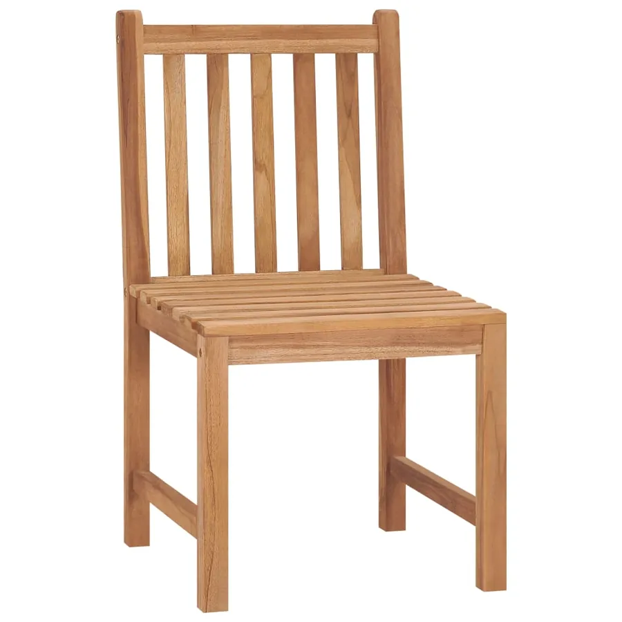 Ensemble à manger de jardin 5pcs Bois de teck massif - 8