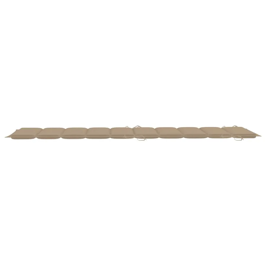 Chaise longue de jardin avec coussin Bois d'acacia solide - 12