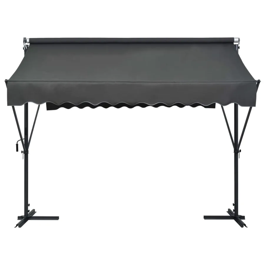 Auvent sur pied 300 x 300 cm Anthracite - 2