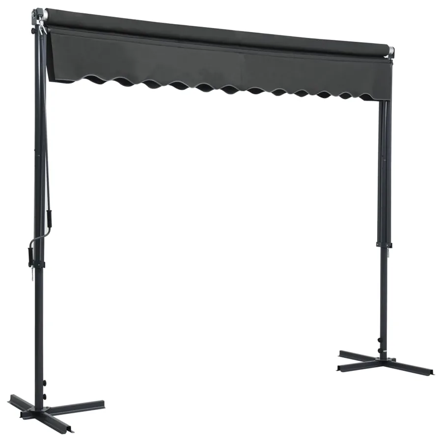 Auvent sur pied 300 x 300 cm Anthracite - 4