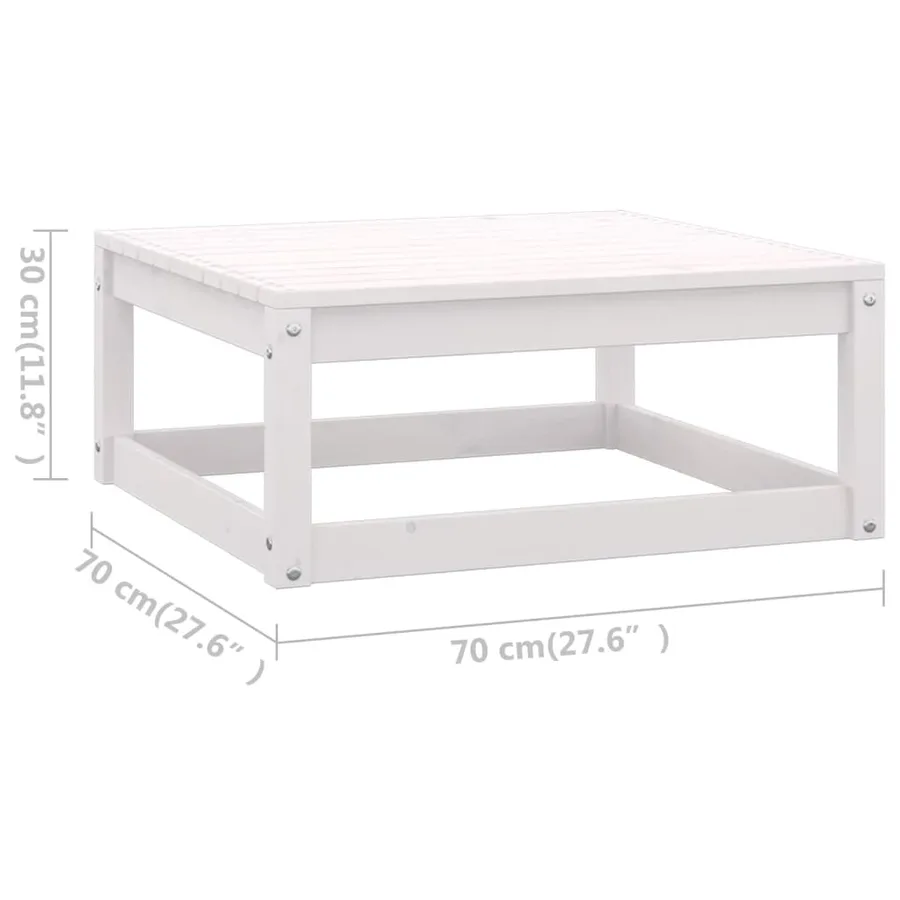 Salon de jardin 9 pcs avec coussins Bois de pin massif - 10