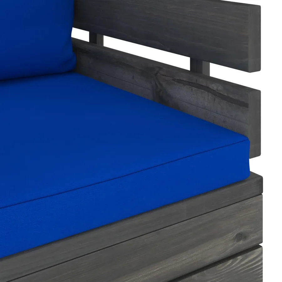 Fauteuil de jardin avec coussins Bois de pin - 6