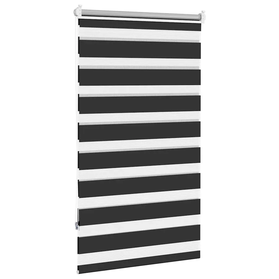Store vénitien zébré 70,9 x 120 cm, largeur du tissu 66,7 cm, noir - 4