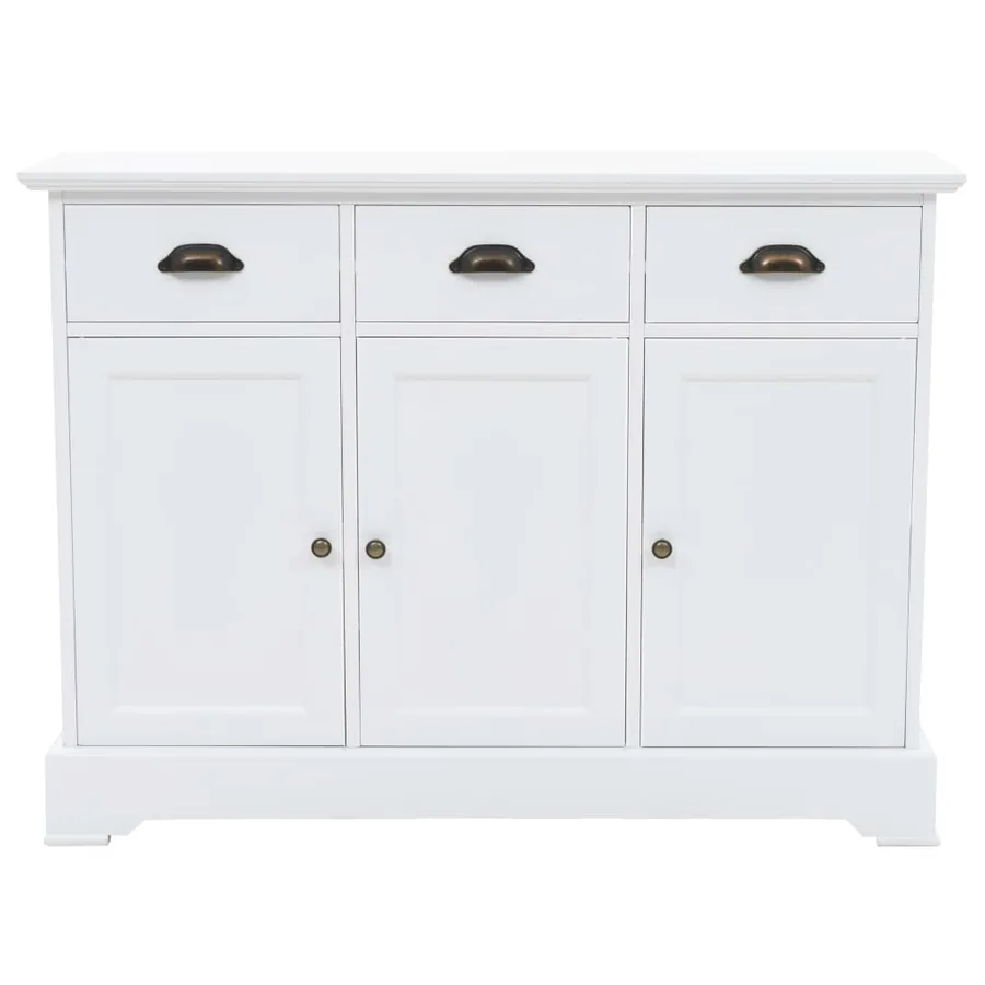 Buffet avec 3 portes MDF et Bois de pin 105x35x77,5 cm - 2