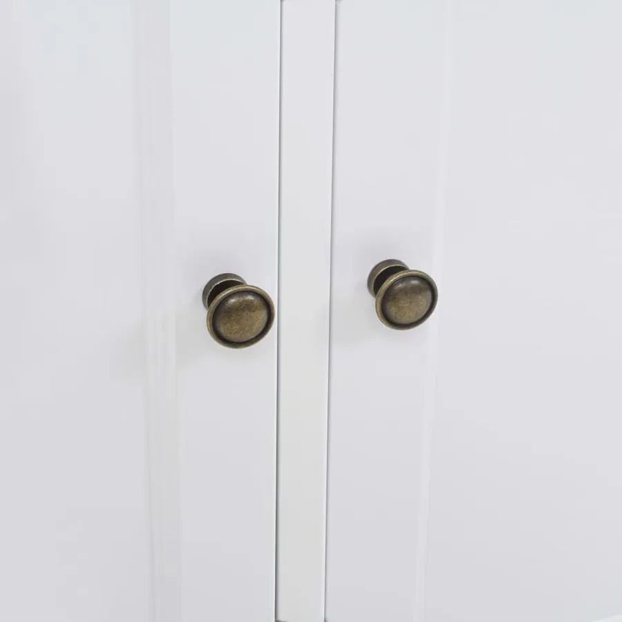 Buffet avec 3 portes MDF et Bois de pin 105x35x77,5 cm - 6
