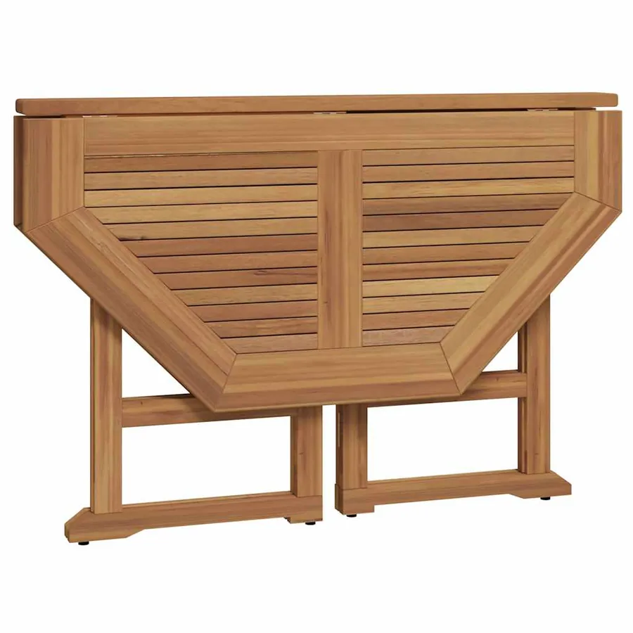 Ensemble à manger d'extérieur pliable 5 pcs Bois solide de teck - 5