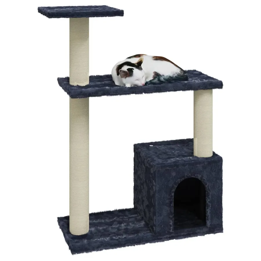 Arbre à chat avec griffoirs en sisal Gris foncé 70 cm - 3