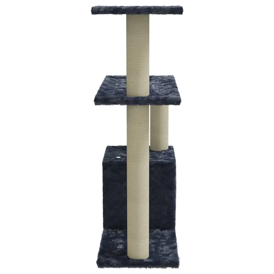 Arbre à chat avec griffoirs en sisal Gris foncé 70 cm - 4