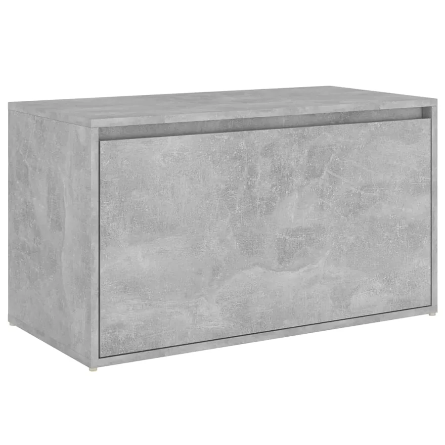 Banc d'entrée 80x40x45 cm Gris béton Bois d'ingénierie - 2