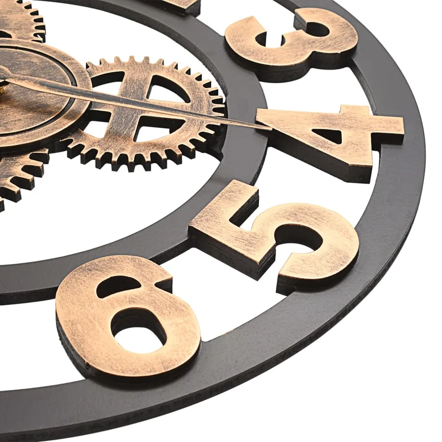 Horloge murale Métal 58 cm Doré et noir - 4