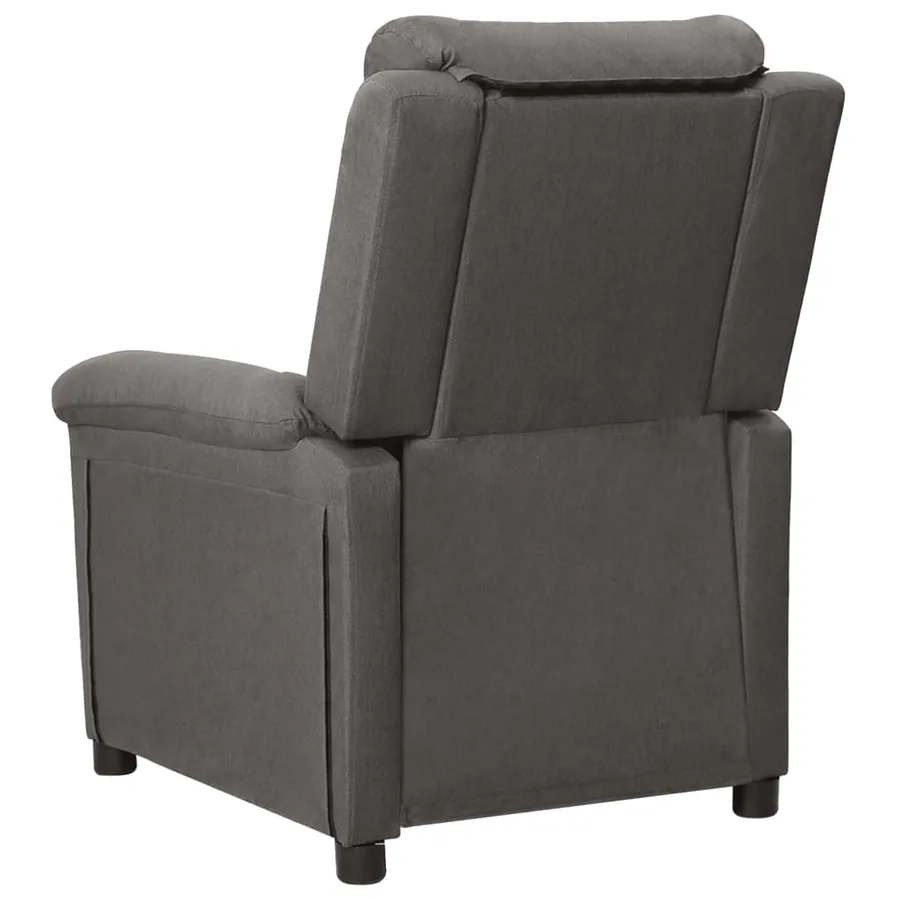 Fauteuil inclinable électrique Gris foncé Tissu - 5