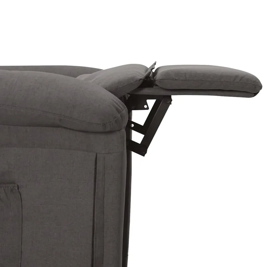 Fauteuil inclinable électrique Gris foncé Tissu - 7