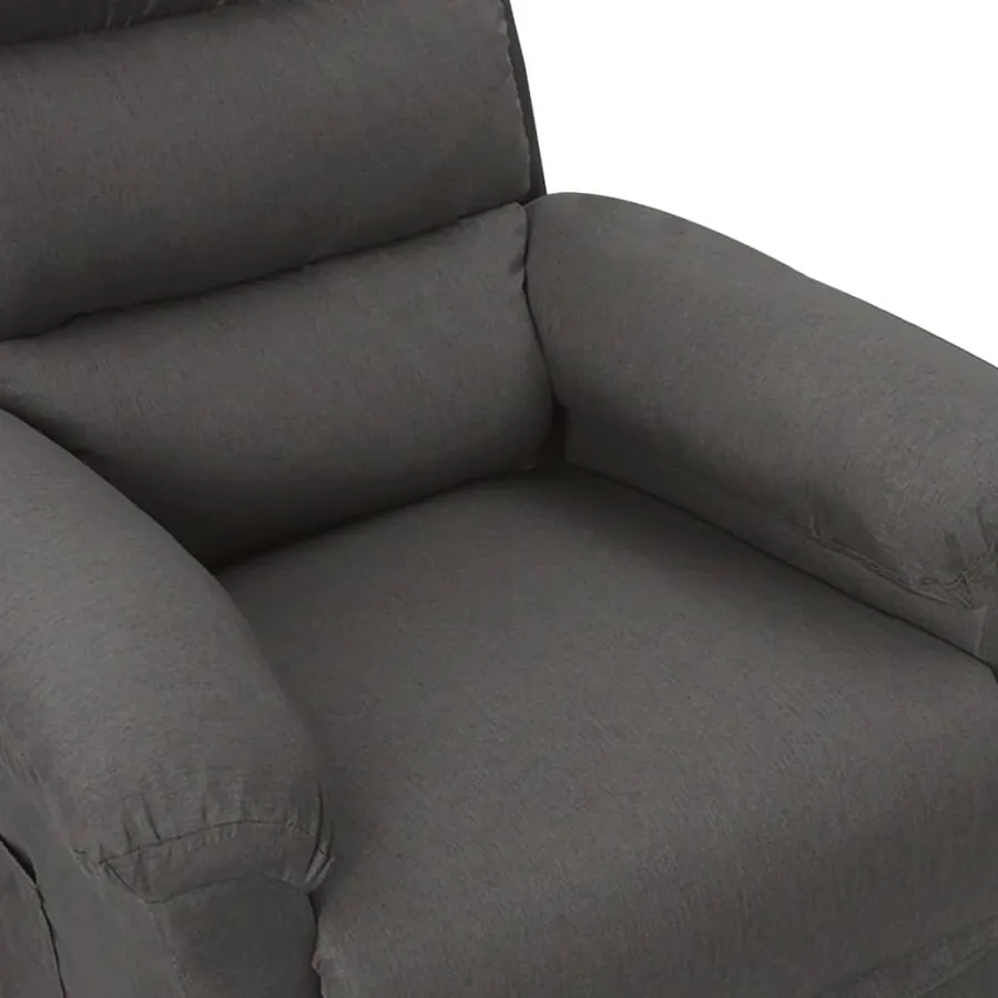 Fauteuil inclinable électrique Gris foncé Tissu - 8