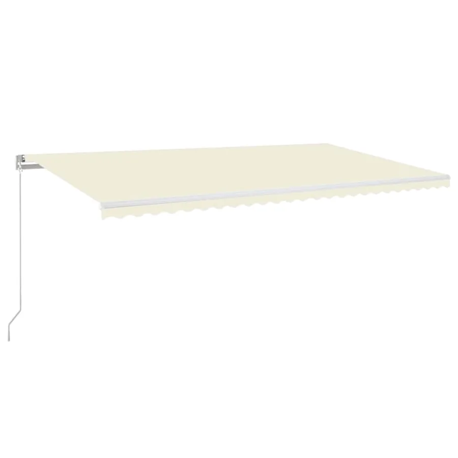 Auvent manuel rétractable 600x350 cm Crème - 2