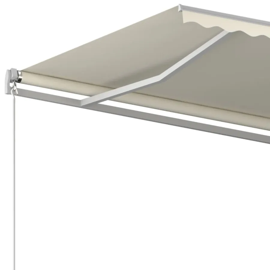 Auvent manuel rétractable 450x350 cm Crème - 4