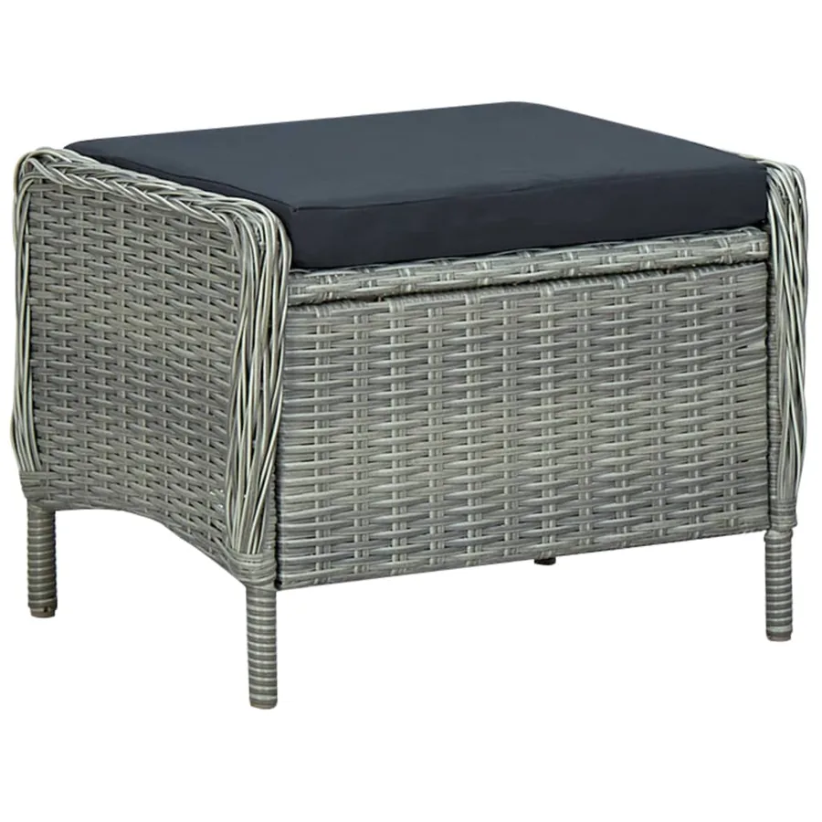 Ensemble à manger de jardin 7 pcs Gris clair - 10