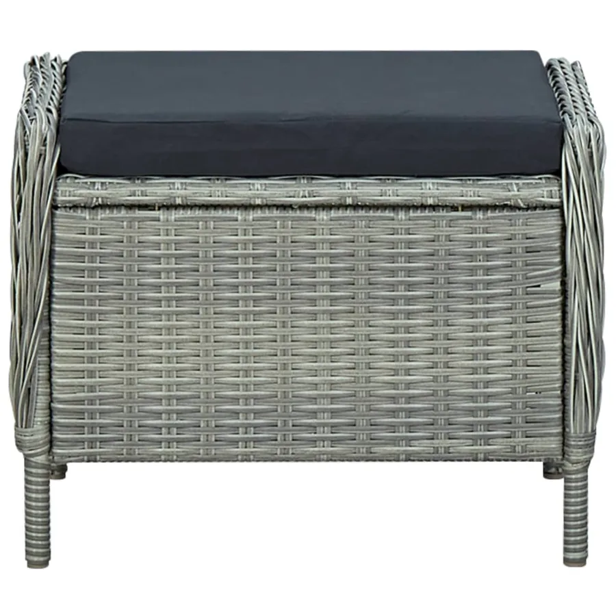 Ensemble à manger de jardin 7 pcs Gris clair - 11