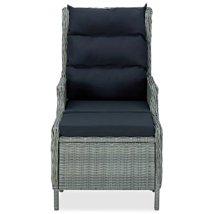 Ensemble à manger de jardin 7 pcs Gris clair - 14