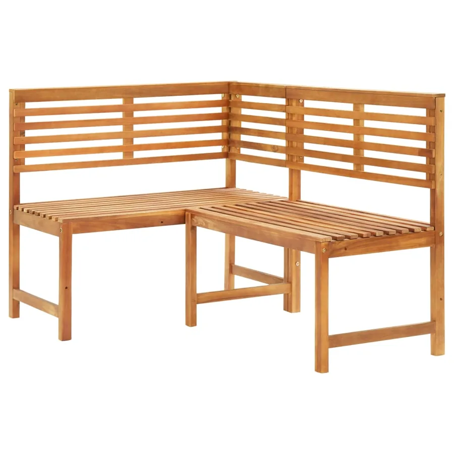 Ensemble de bistro 4 pcs Bois d'acacia solide - 6