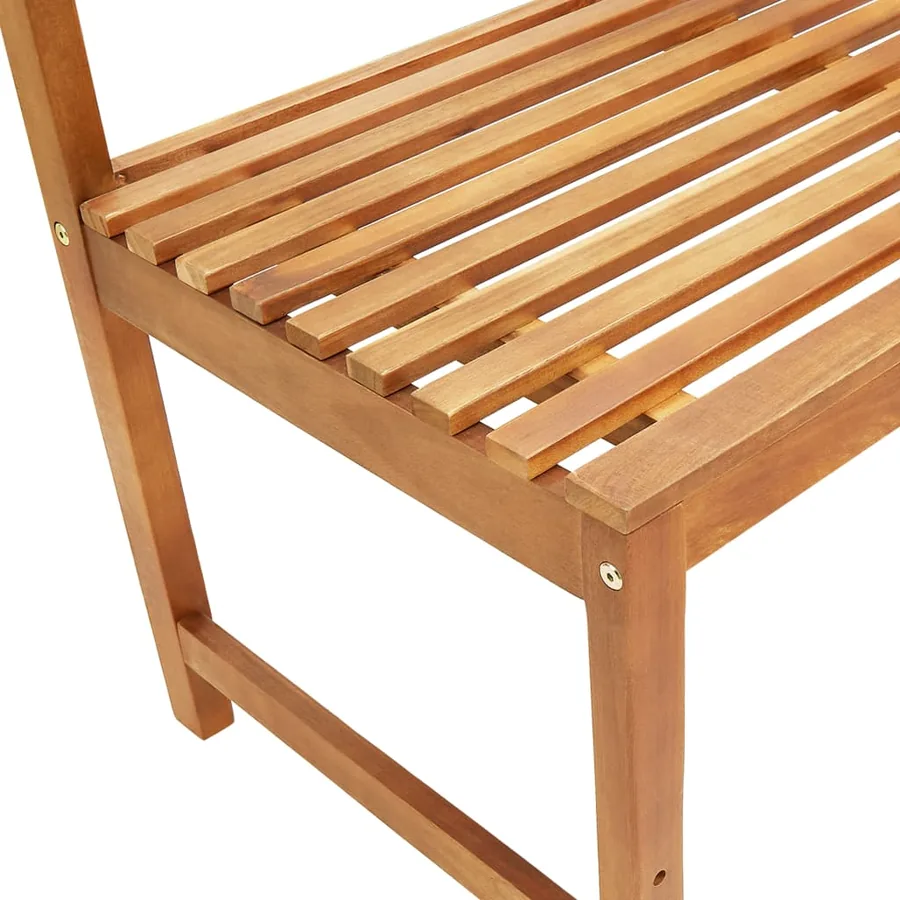 Ensemble de bistro 4 pcs Bois d'acacia solide - 7