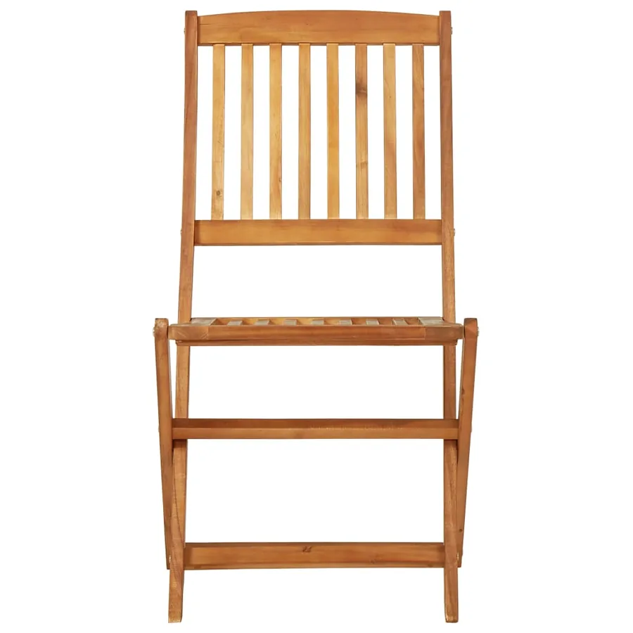 Ensemble à manger de jardin pliable 3 pcs Bois d'acacia solide - 10