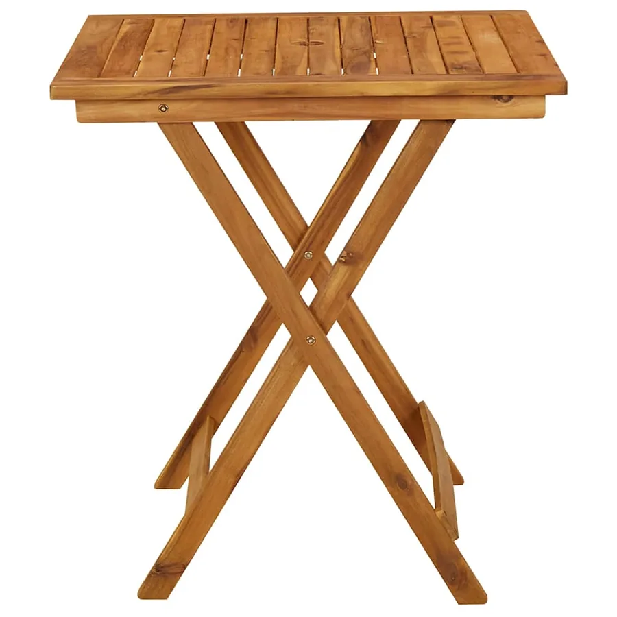 Ensemble à manger de jardin pliable 3 pcs Bois d'acacia solide - 4