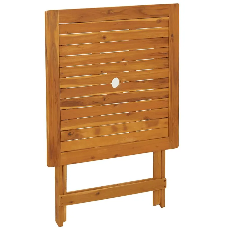 Ensemble à manger de jardin pliable 3 pcs Bois d'acacia solide - 5