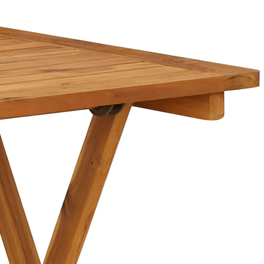 Ensemble à manger de jardin pliable 3 pcs Bois d'acacia solide - 7