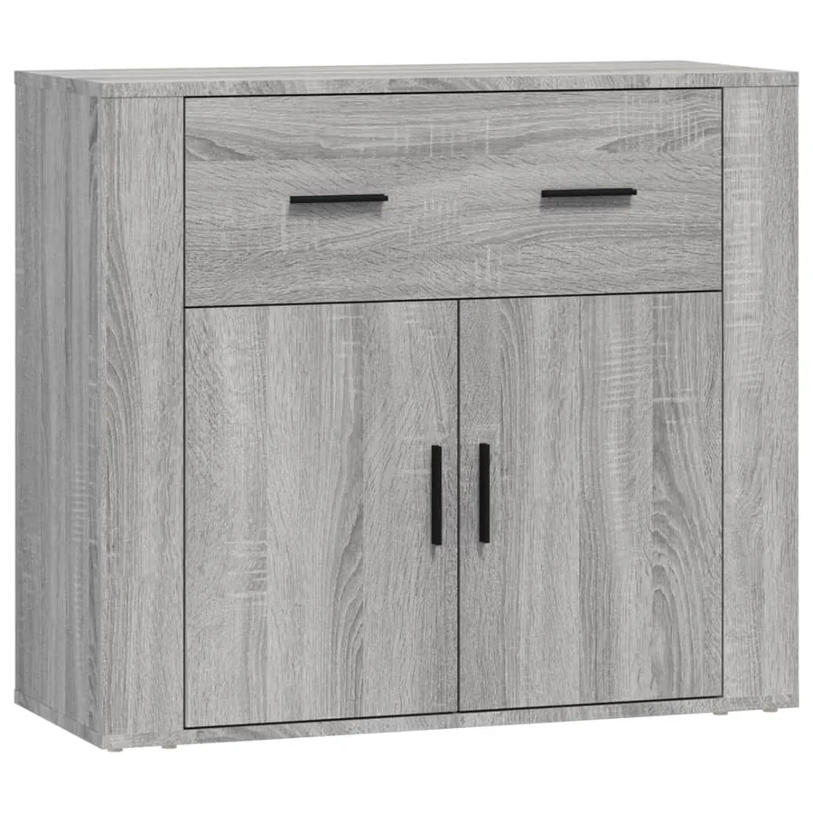 Buffets 3 pcs Sonoma gris Bois d'ingénierie - 6