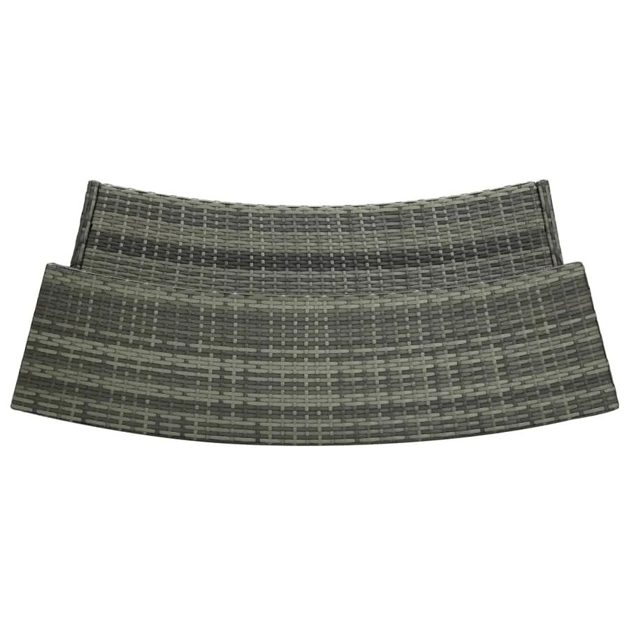 Ensemble de bar de jardin avec coussins 5 pcs Gris - 7