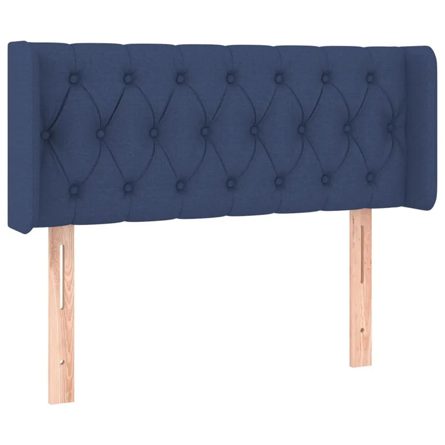 Tête de lit à LED Bleu 93x16x78/88 cm Tissu - 3