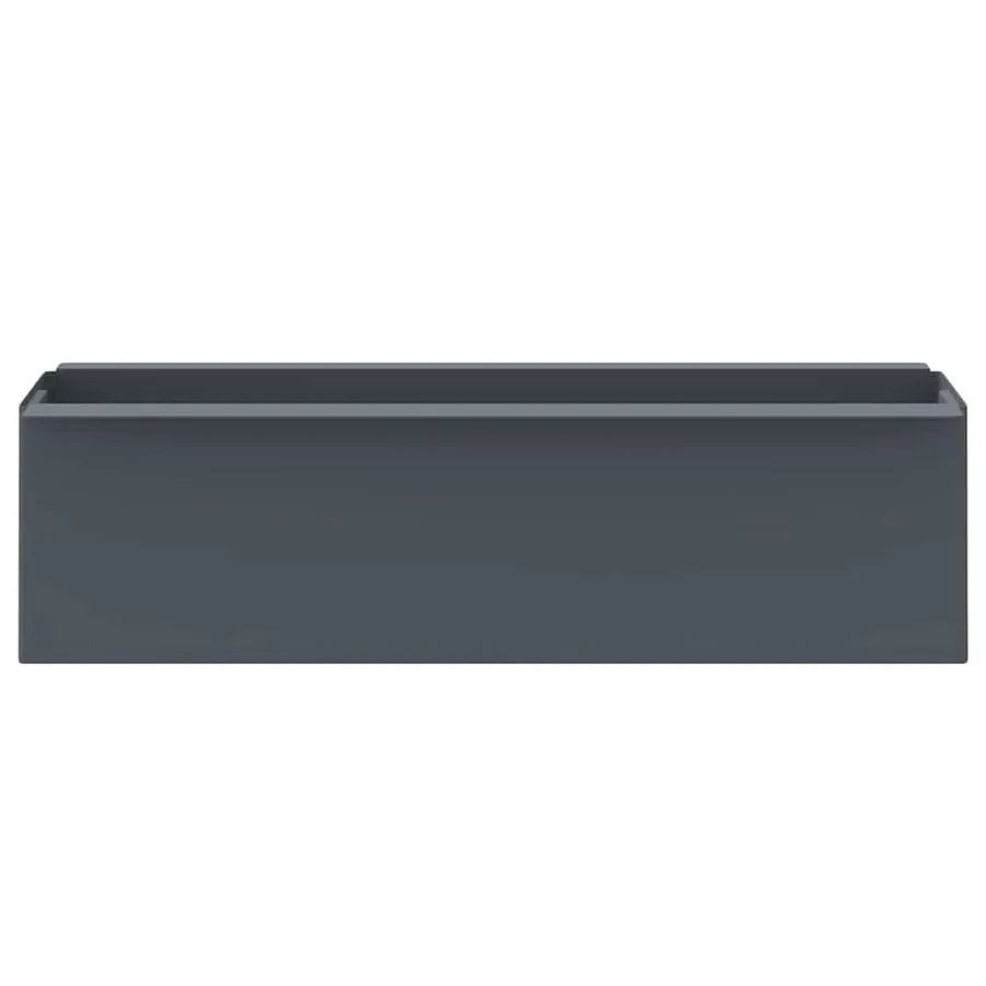 Boîtes à fleurs pour palettes euro 12 pcs Gris 36x13,5x9,5cm PP - 4