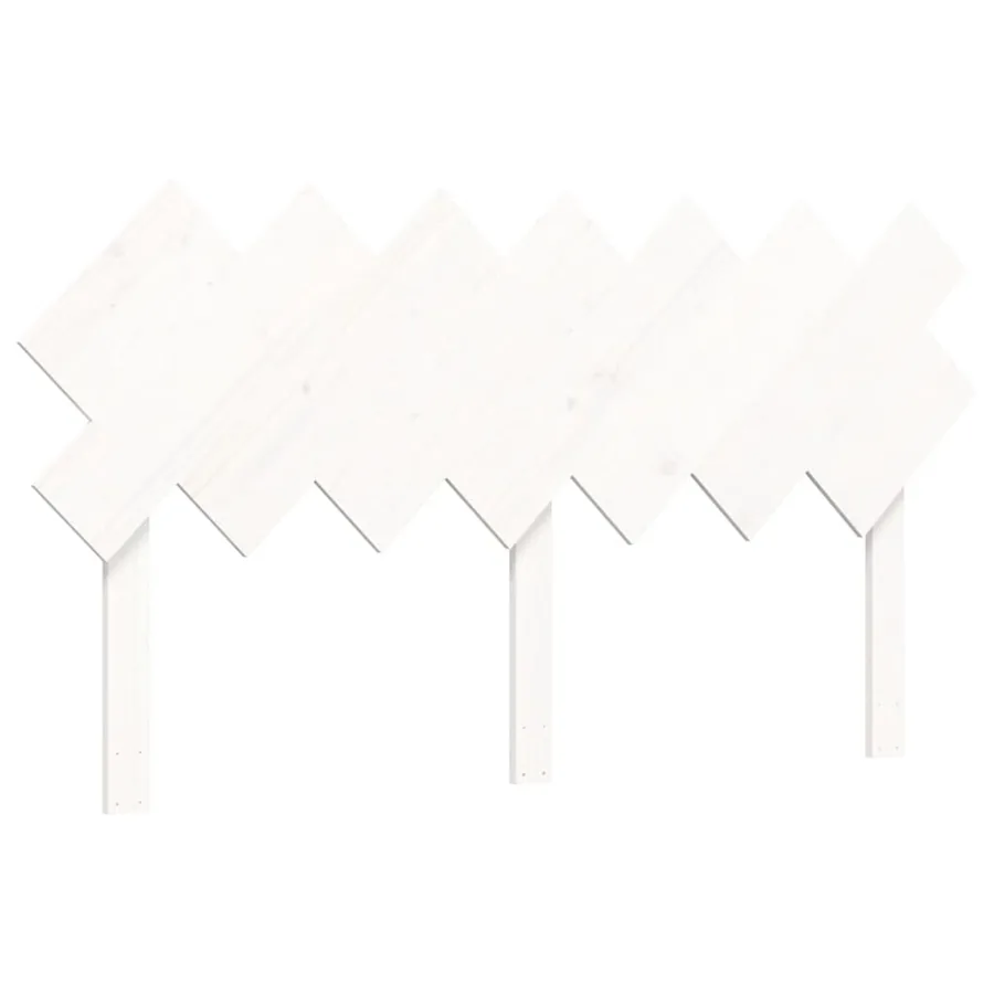 Cadre de lit sans matelas blanc 140x200 cm bois de pin massif - 8