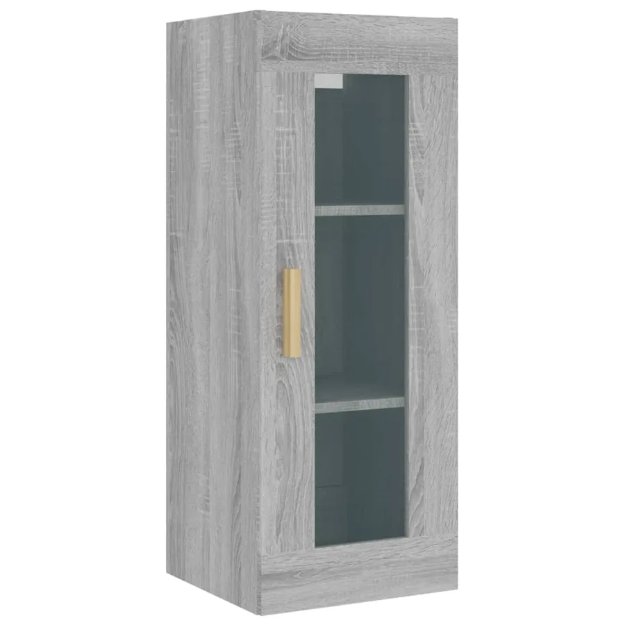 Armoire murale suspendue Sonoma gris 34,5x34x90 cm - 2