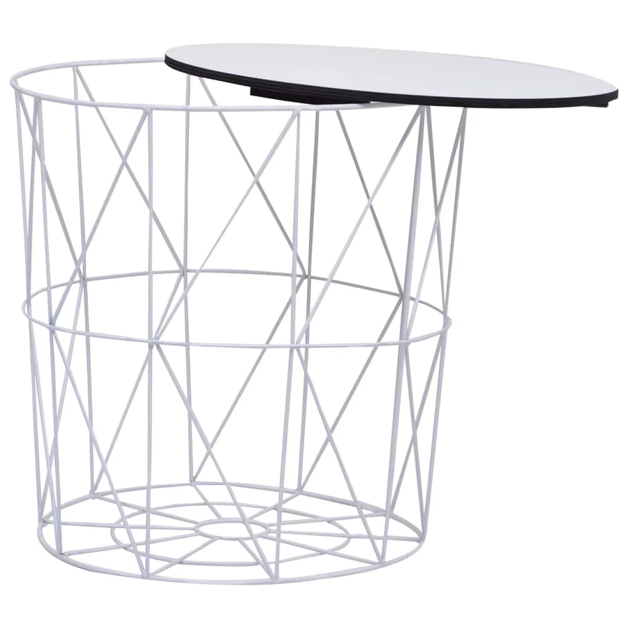 Table basse 3 pcs Blanc - 8